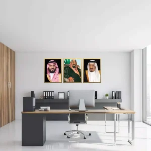 لوحات جدارية قادة السعودية لليوم الوطني